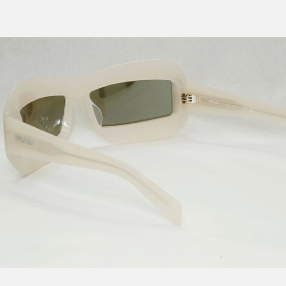 Prada Silver Mirror Wrap Womens Sunglasses
